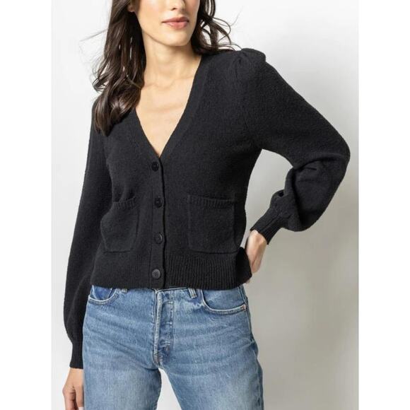 Lilla P Sweaters - Lilla P V-Neck Cotton Blend Cardigan Sweater - Small